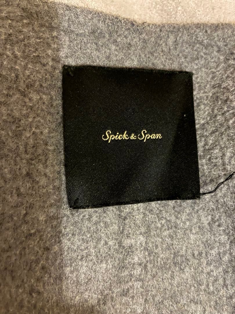 spick&span ノーカラーリバーコート