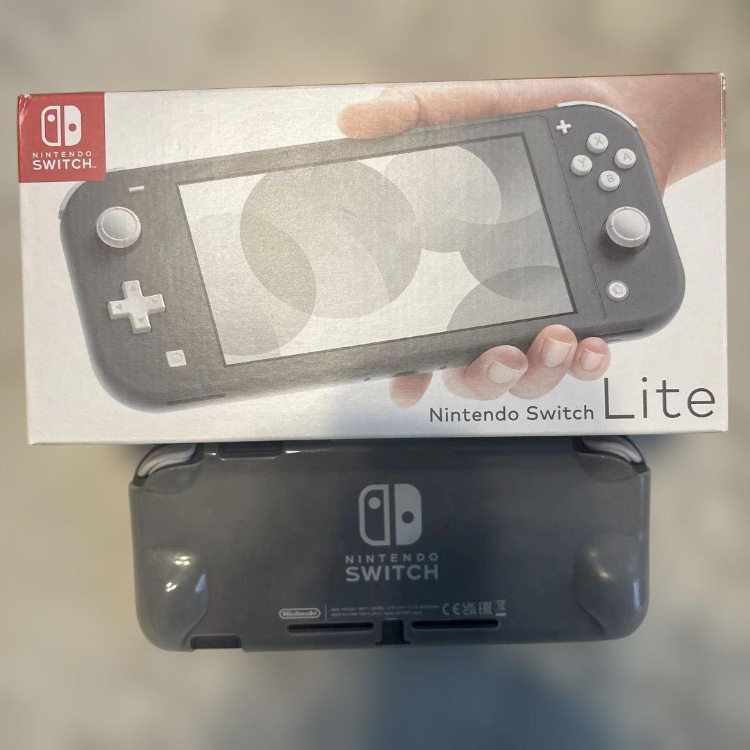 Nintendo Switch Lite グレー　ケース・保護カバー付き