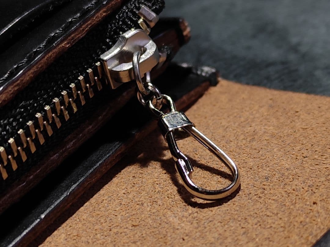 HORWEENクロムエクセル ミドルトラッカーウォレット③　ターコイズコンチョ