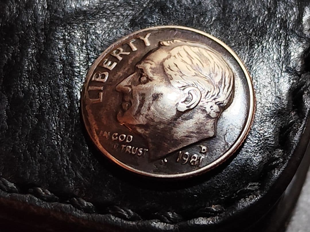 HORWEENクロムエクセル ミドルトラッカーウォレット③　ターコイズコンチョ