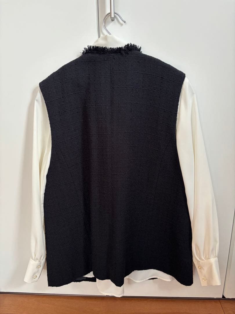 【セット】ツイードジレ　ブラウス　入学式卒業式卒園式グリーンレーベルリラクシング