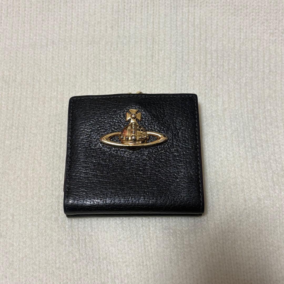 Vivienne Westwood ブラック 口金二つ折り財布