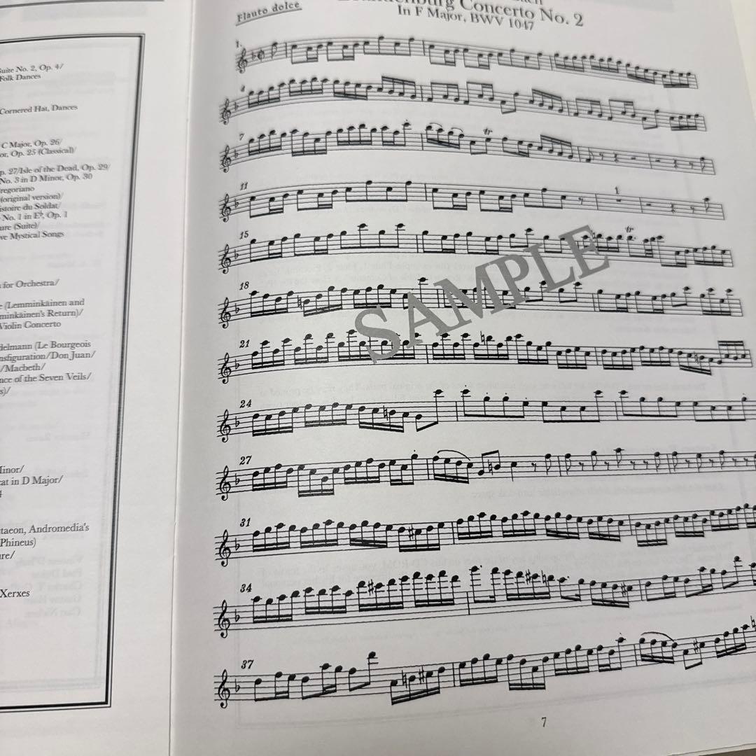 フルート譜　10冊オーケストラ音楽家のCD-ROMライブラリー