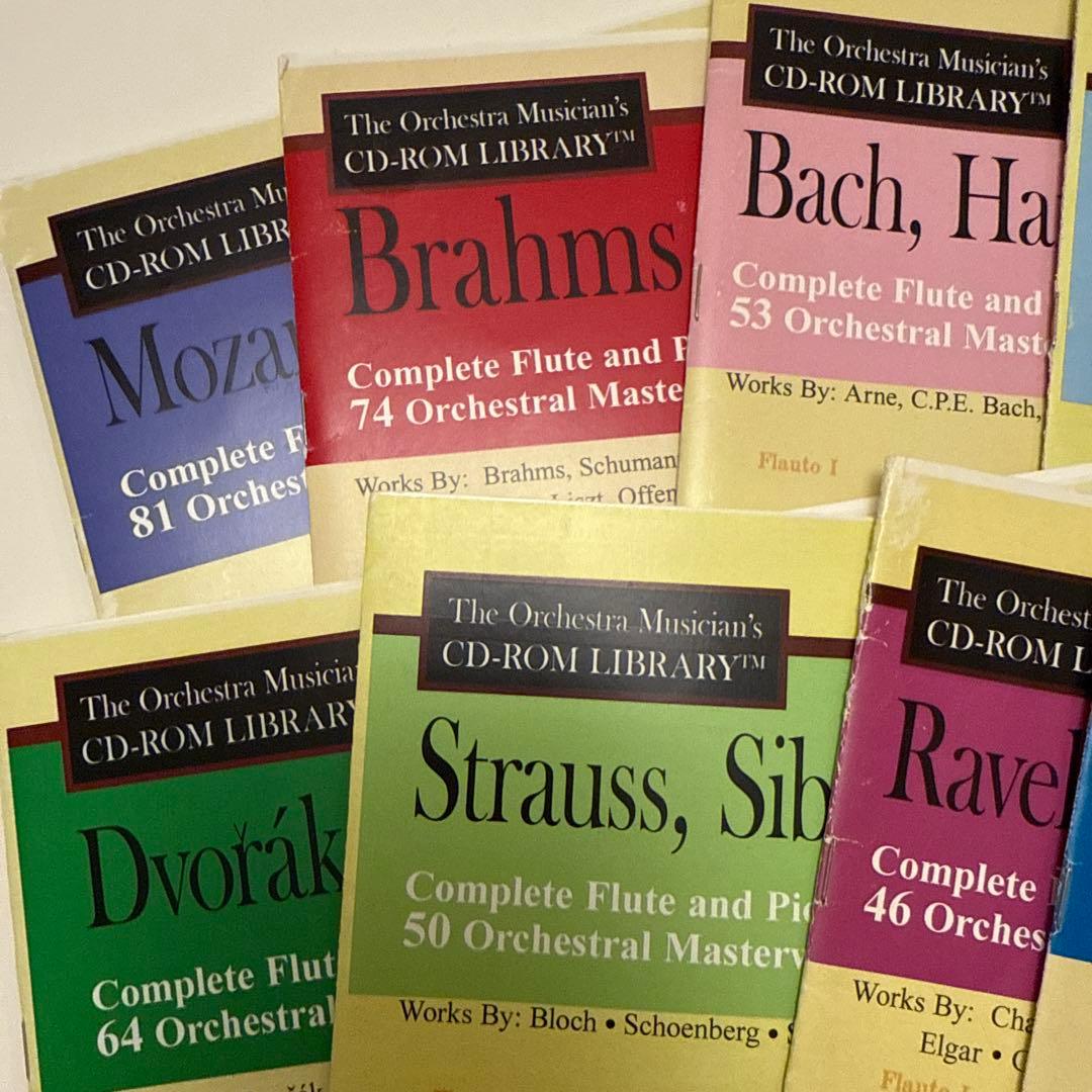 フルート譜　10冊オーケストラ音楽家のCD-ROMライブラリー