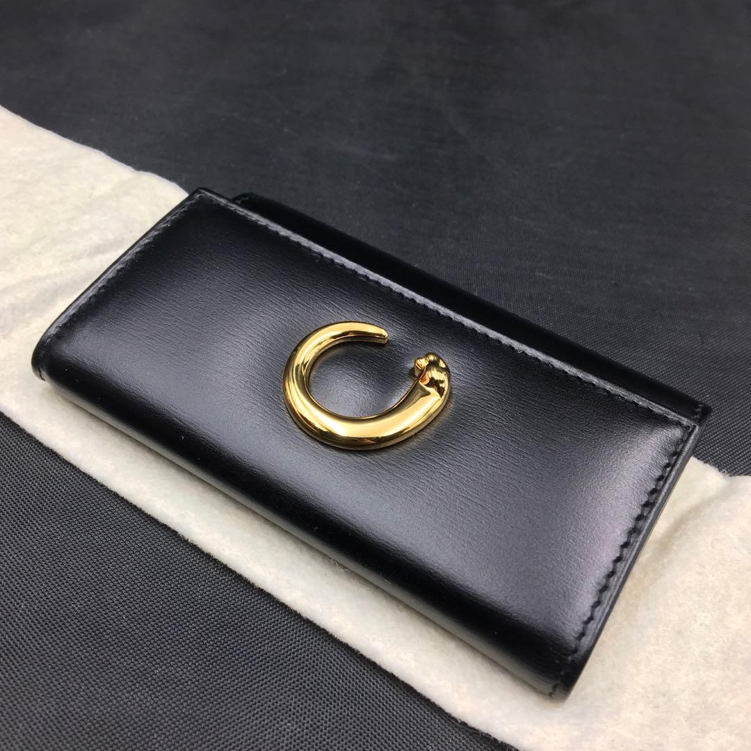 カルティエ キーケース ユニセックス パンテール 6連 CARTIER 黒