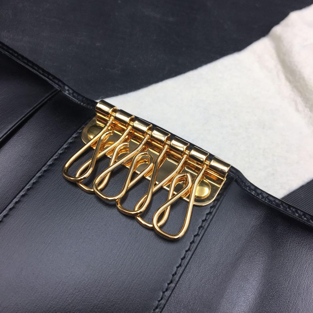 カルティエ キーケース ユニセックス パンテール 6連 CARTIER 黒