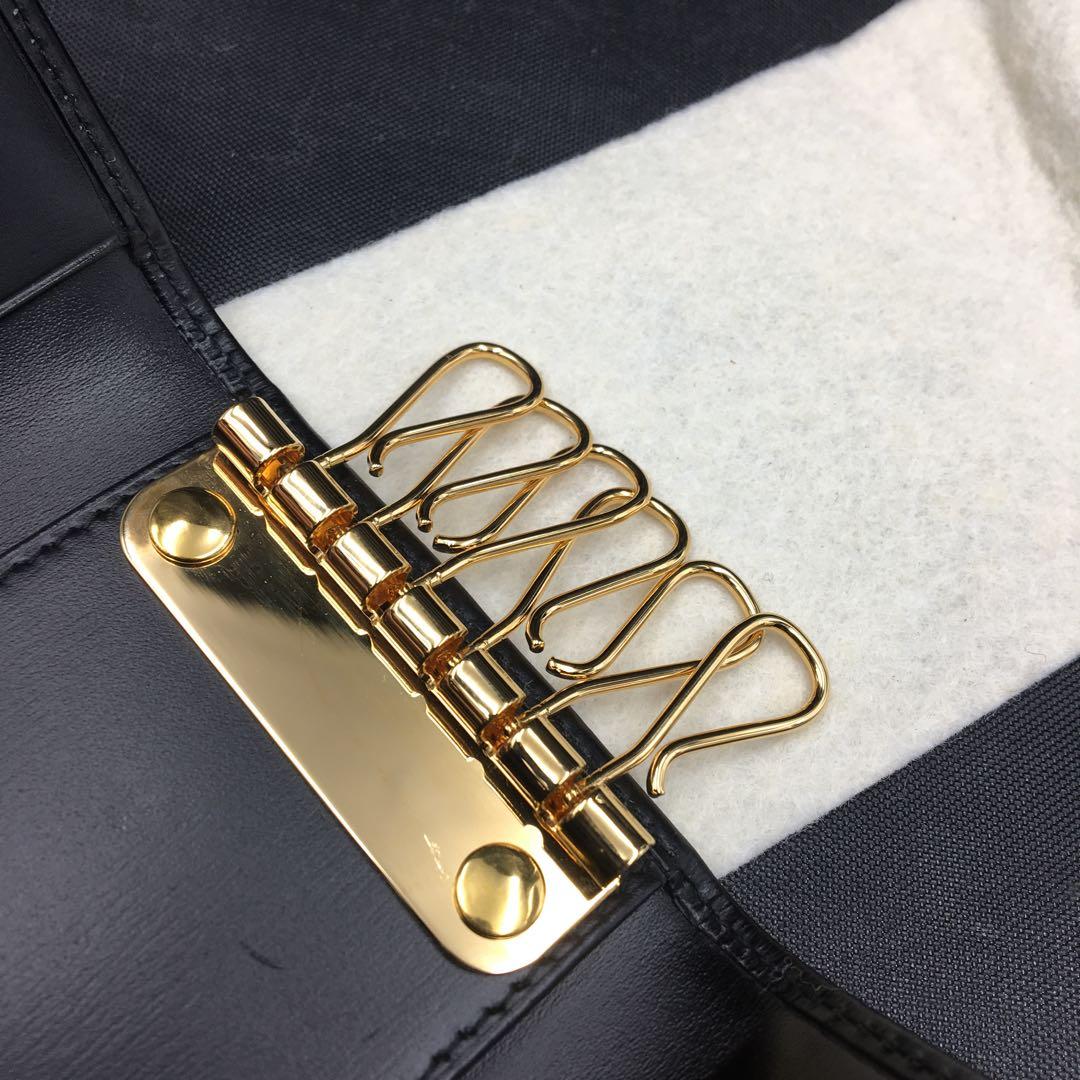 カルティエ キーケース ユニセックス パンテール 6連 CARTIER 黒