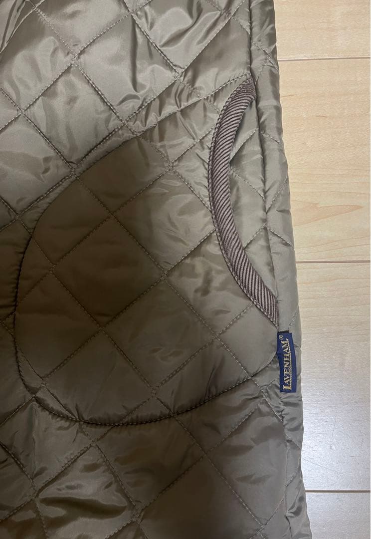 美品: LAVENHAM キルティングコート　ボア　CORK/LSF2　38