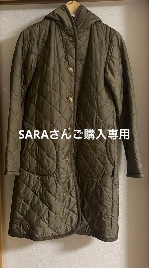 美品: LAVENHAM キルティングコート　ボア　CORK/LSF2　38