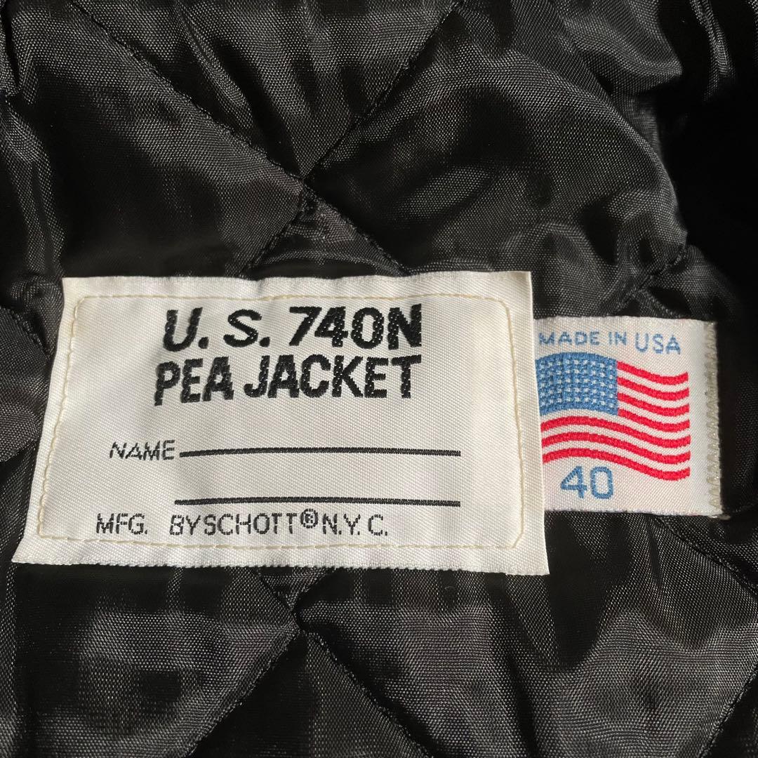 ショット ピーコート Pコート オイルドカウハイドレザー 140