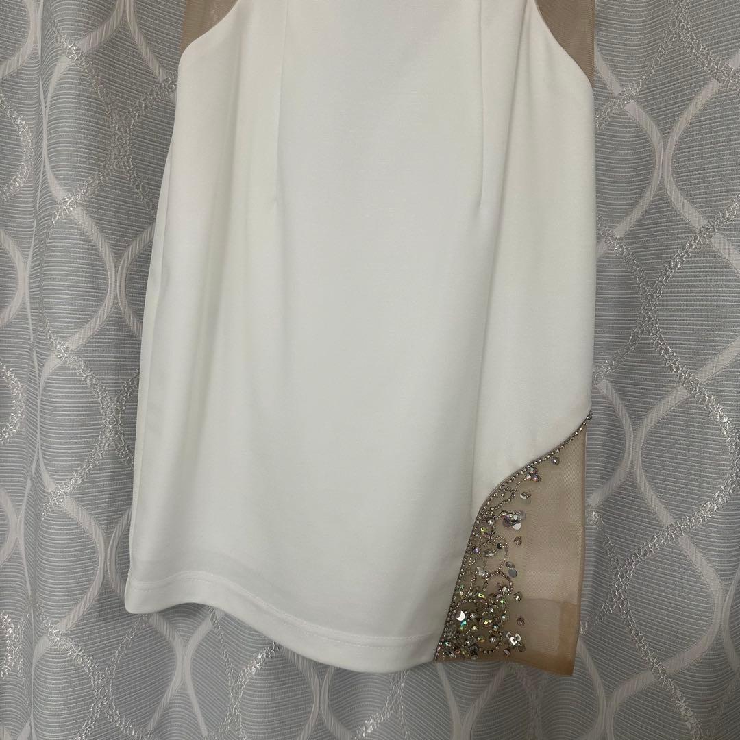 Sugarドレス ナイトキャバドレス ホワイト オフショルダー/セクシー/ドレス