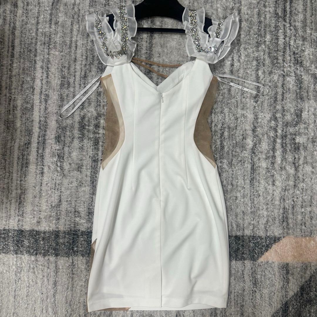 Sugarドレス ナイトキャバドレス ホワイト オフショルダー/セクシー/ドレス