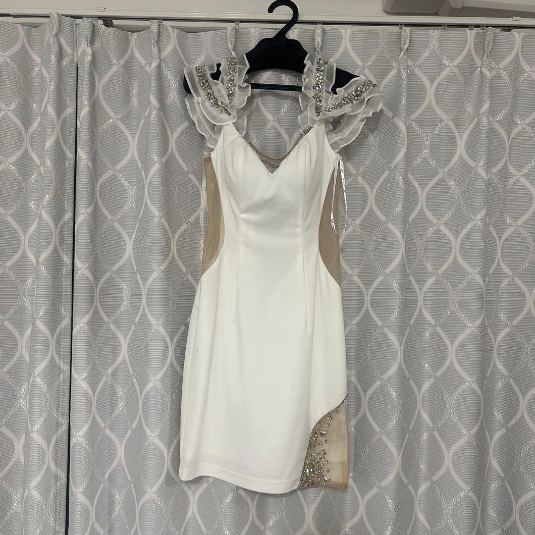 Sugarドレス ナイトキャバドレス ホワイト オフショルダー/セクシー/ドレス