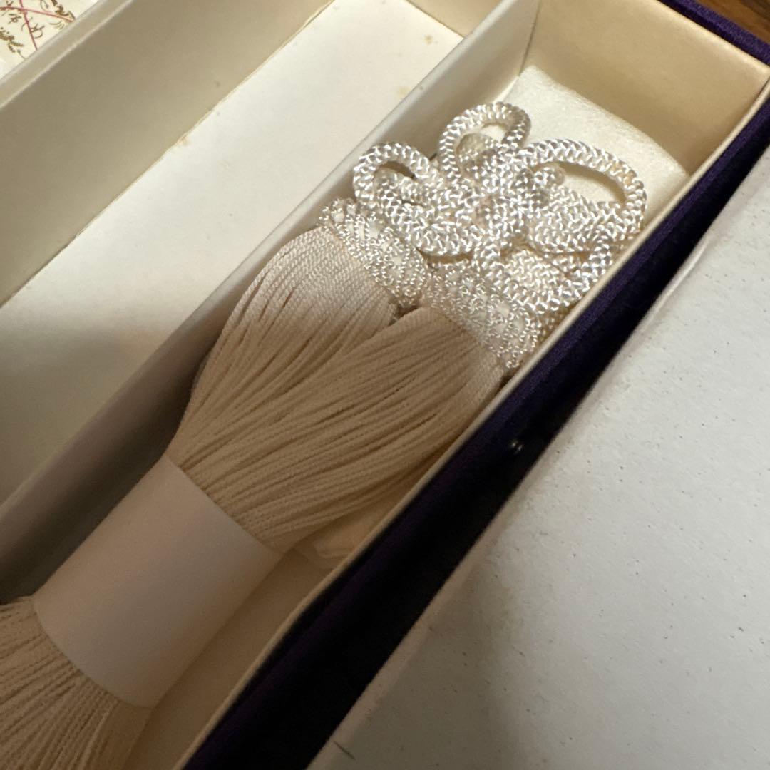 レア　特別出品　白無垢、打掛用　箱せこセット　帯締め二点、懐剣、扇　帯他