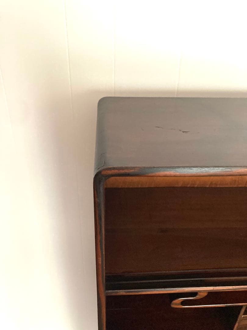 【メンテ済】佇まい良さげな収納棚　茶箪笥　上下分割可　高さ124cm