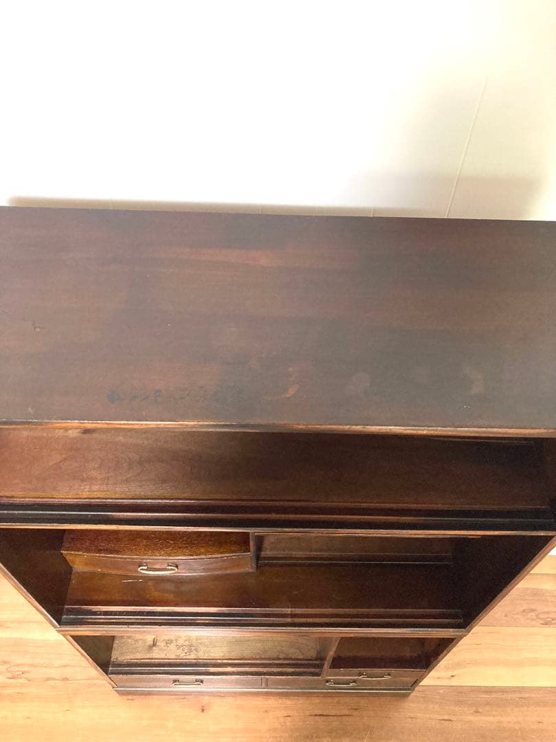 【メンテ済】佇まい良さげな収納棚　茶箪笥　上下分割可　高さ124cm