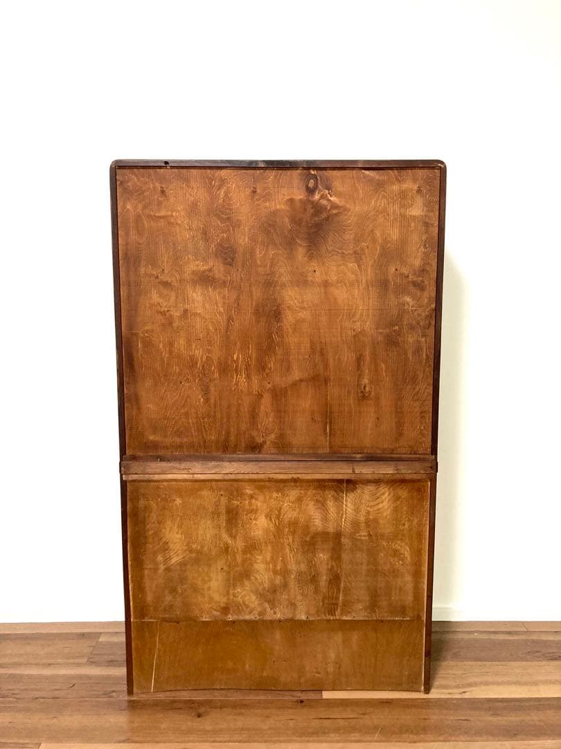 【メンテ済】佇まい良さげな収納棚　茶箪笥　上下分割可　高さ124cm