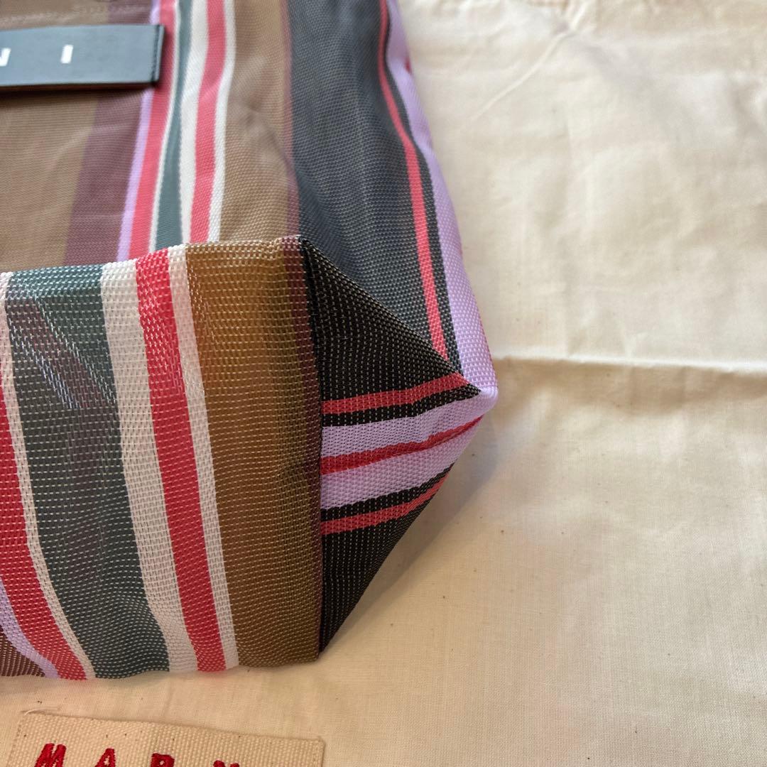 マルニ ストライプバッグ トート 保存袋付き