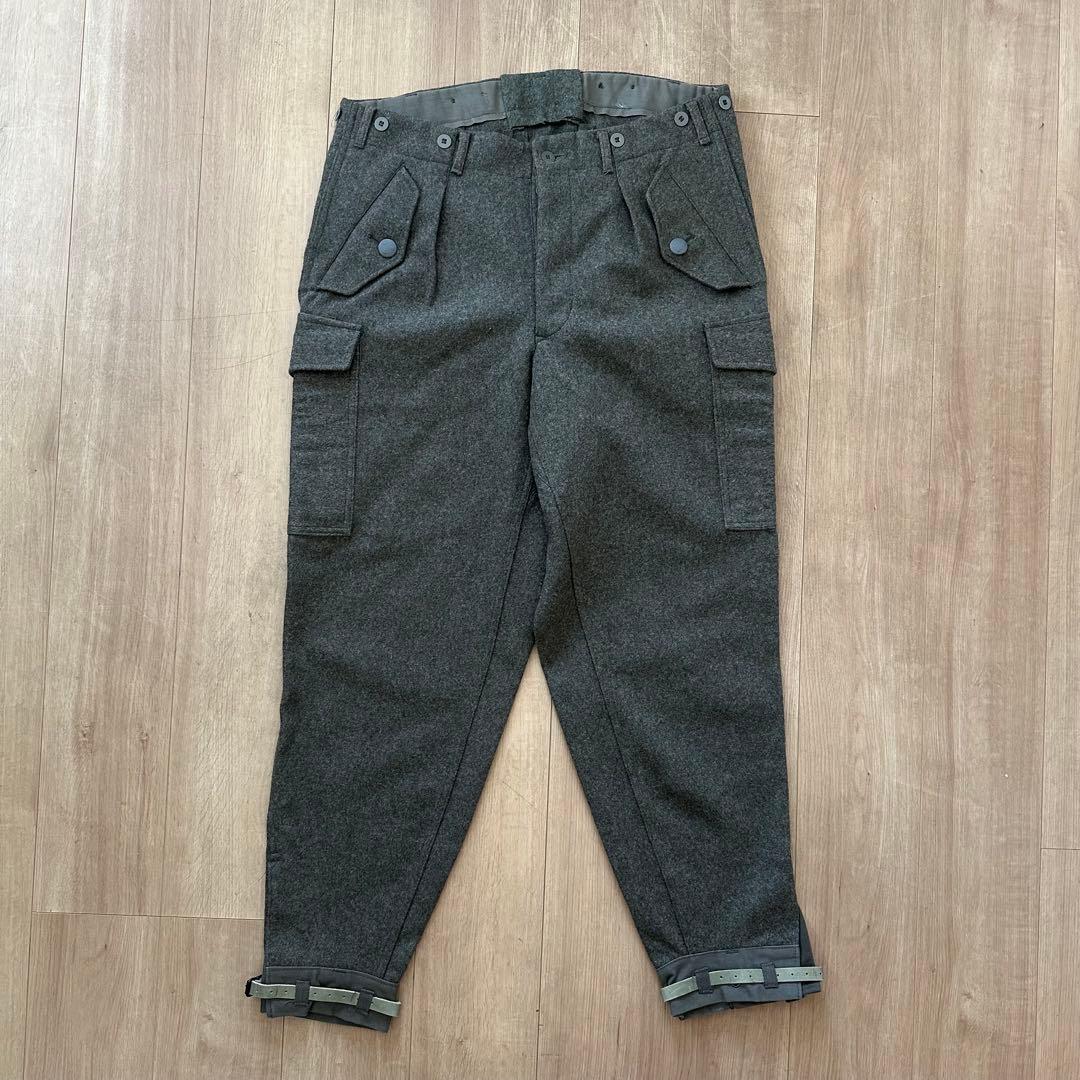 【未使用】70s スウェーデン軍　M39 ウールカーゴパンツ　ミリタリー　実物