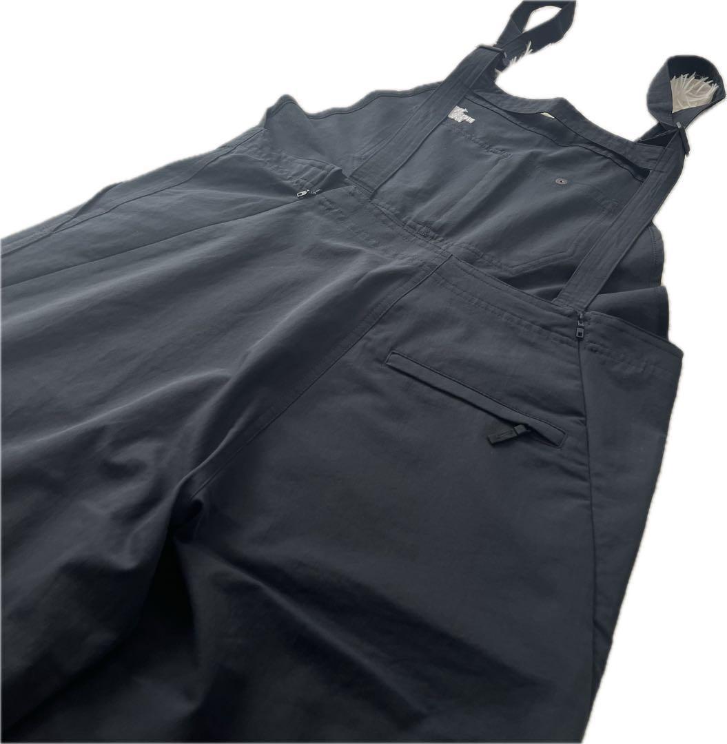 【美品】ザノースフェイス　サロペット　オーバーオール　L　ブラック　アウトドア