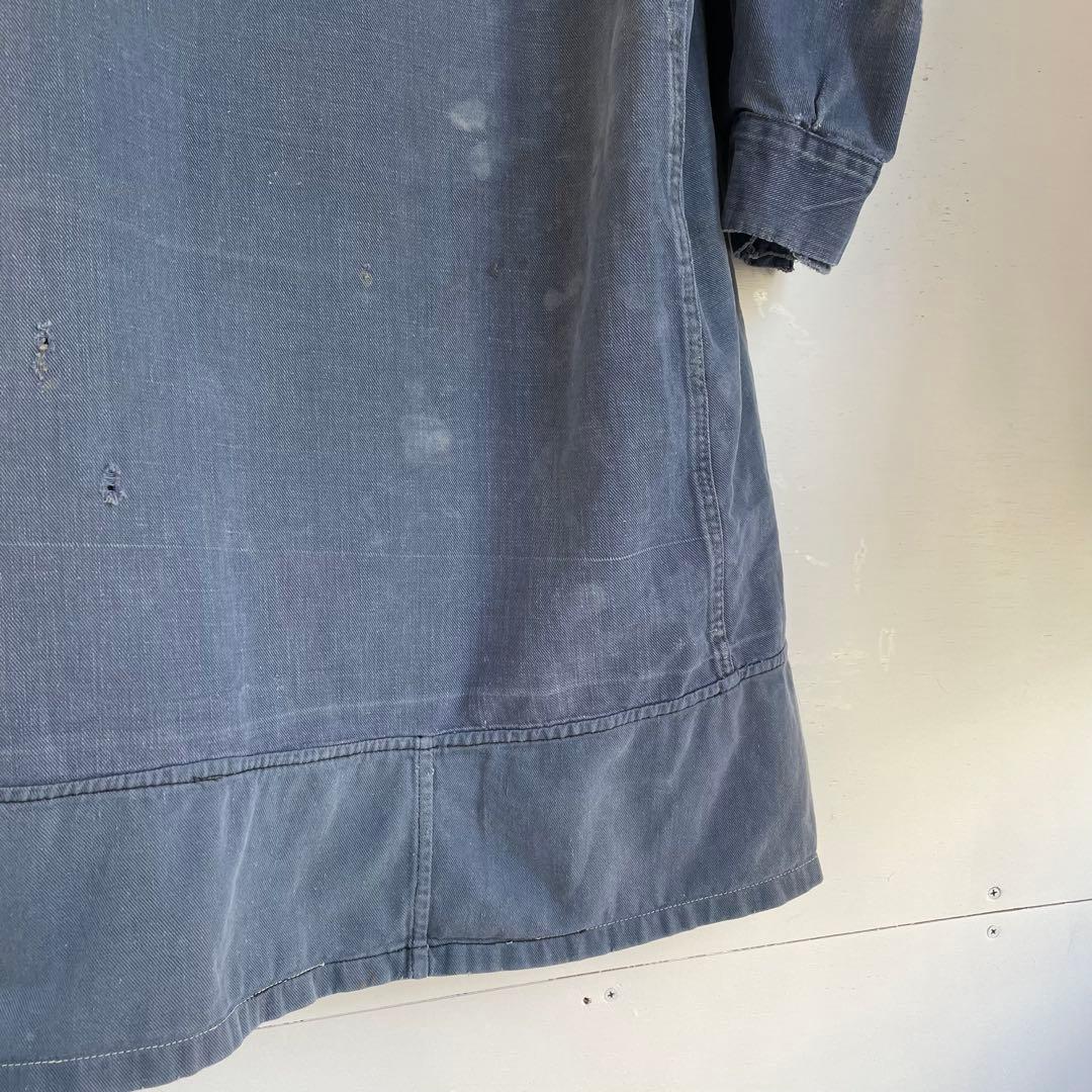 50s 60s フレンチ ワークコート ヴィンテージ 古着 襤褸 ワークウェア