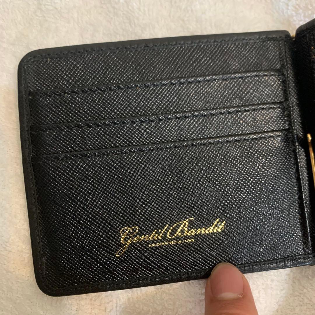 極美品　ジャンティバンティ　黒　マネークリップ　レザー　ブラック　迷彩