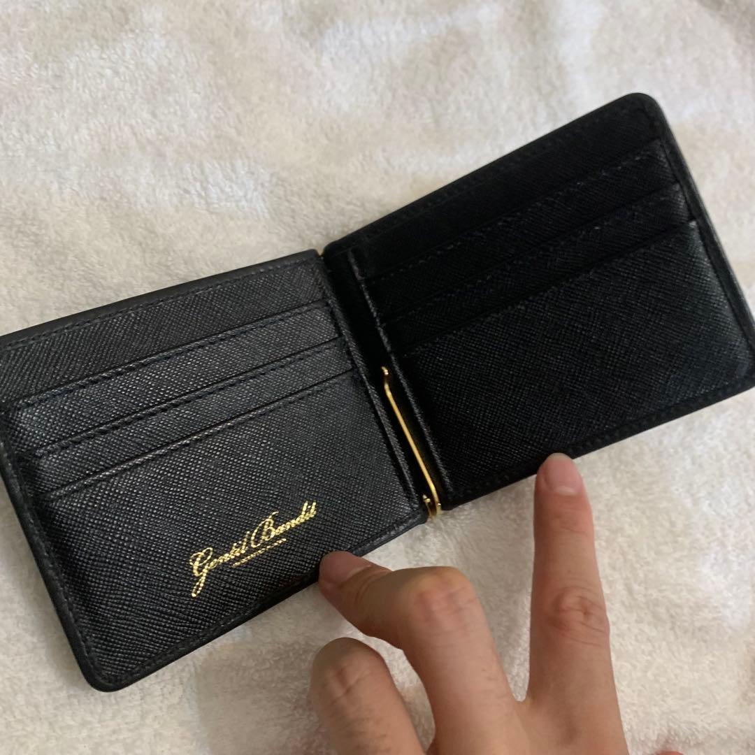 極美品　ジャンティバンティ　黒　マネークリップ　レザー　ブラック　迷彩