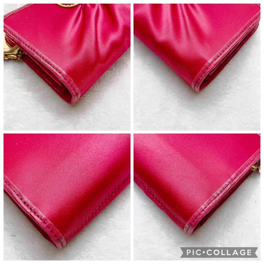 バッグ Coach Shoulder Wallet Kiss Lock Pink y2k