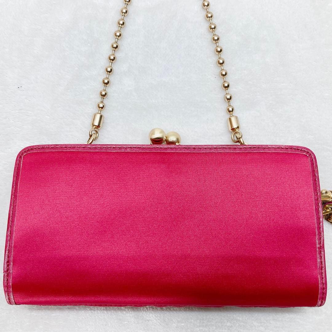 バッグ Coach Shoulder Wallet Kiss Lock Pink y2k