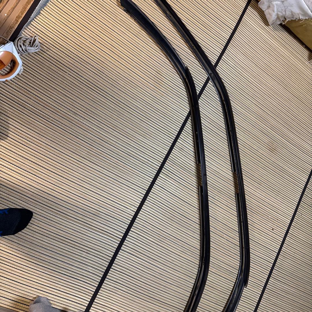 jzx100マークII用純正バイザー　ルーフサイドドリップモールのセット