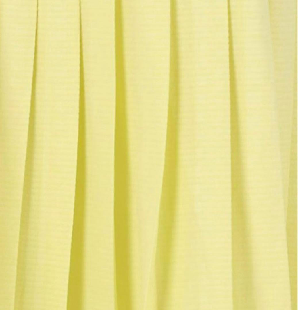 No.867 FILA スモーキーYELLOWのプリーツ☆新品☆XL☆