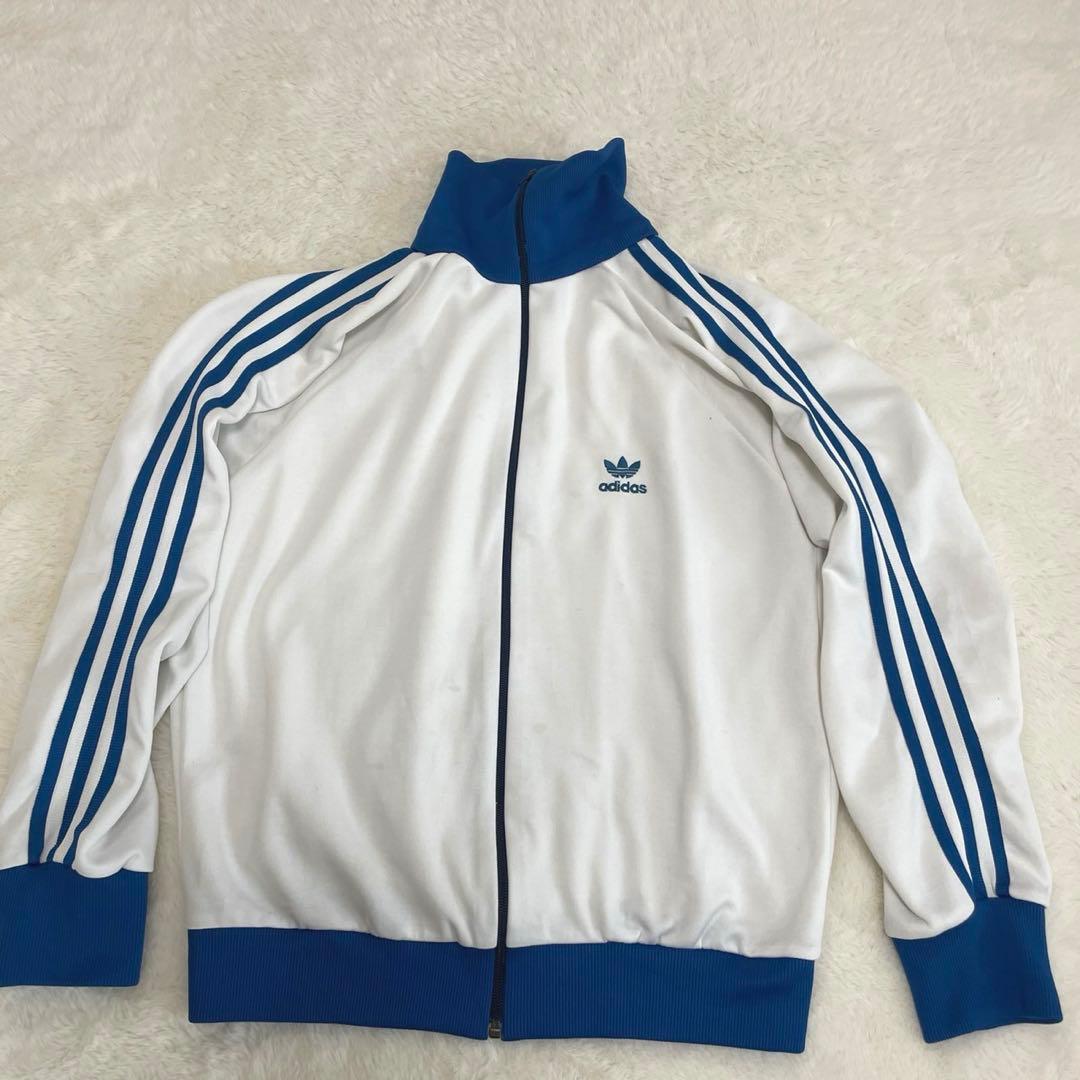 希少80s adidas アディダス ジャージ トラックジャケット デサント製
