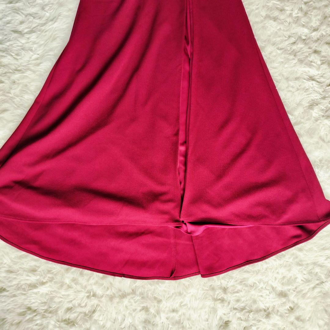 【現行極美品】Angel R S バーガンディ ビジュー スリット キャバドレス