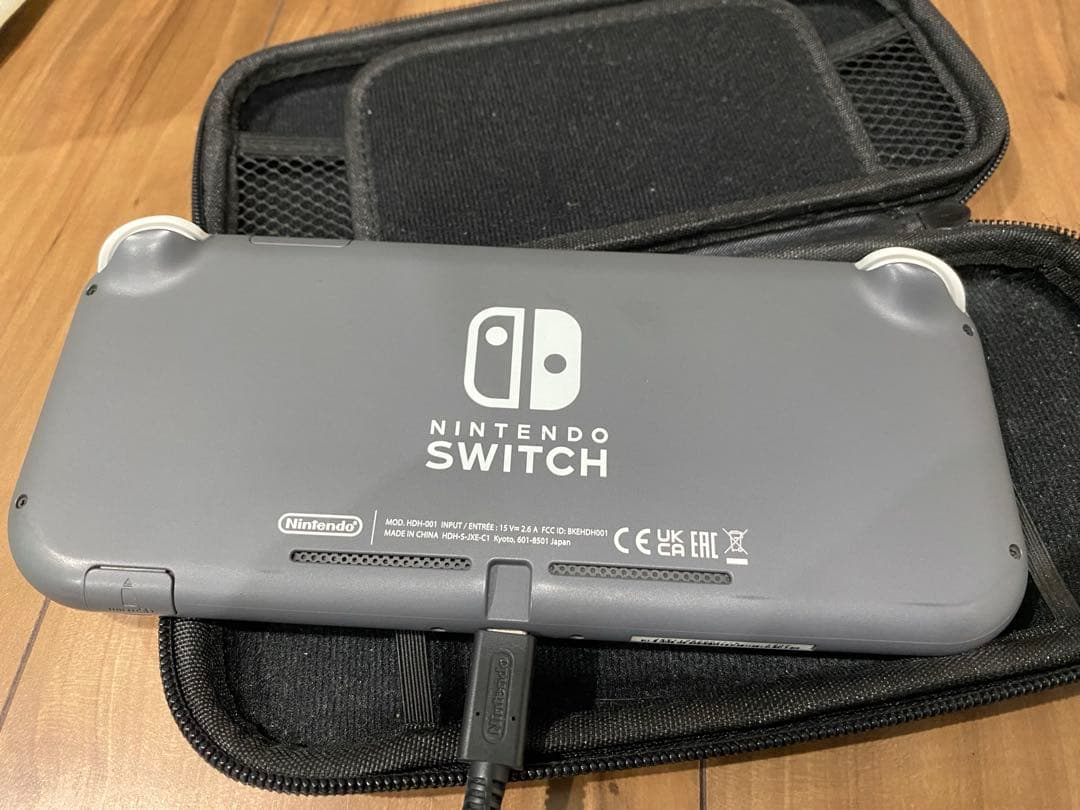 Nintendo Switch Lite グレー 専用ケース付き ジャンク品