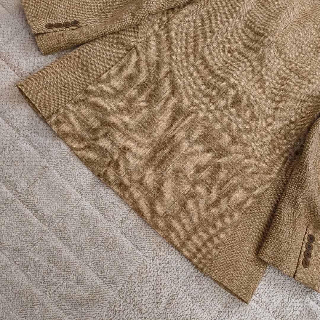 美品 ブルックスブラザーズ テーラード 三者混 シルク・リネン混 37SHT