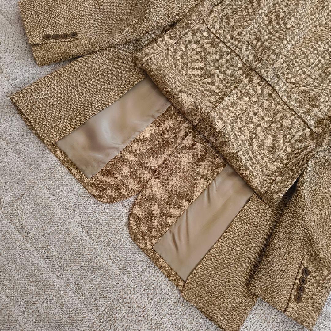 美品 ブルックスブラザーズ テーラード 三者混 シルク・リネン混 37SHT