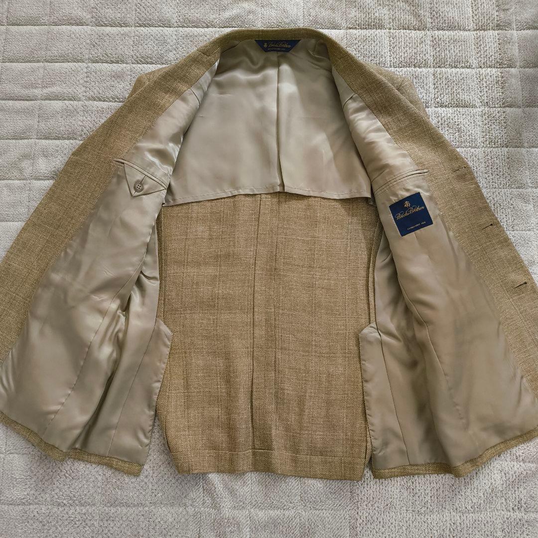 美品 ブルックスブラザーズ テーラード 三者混 シルク・リネン混 37SHT