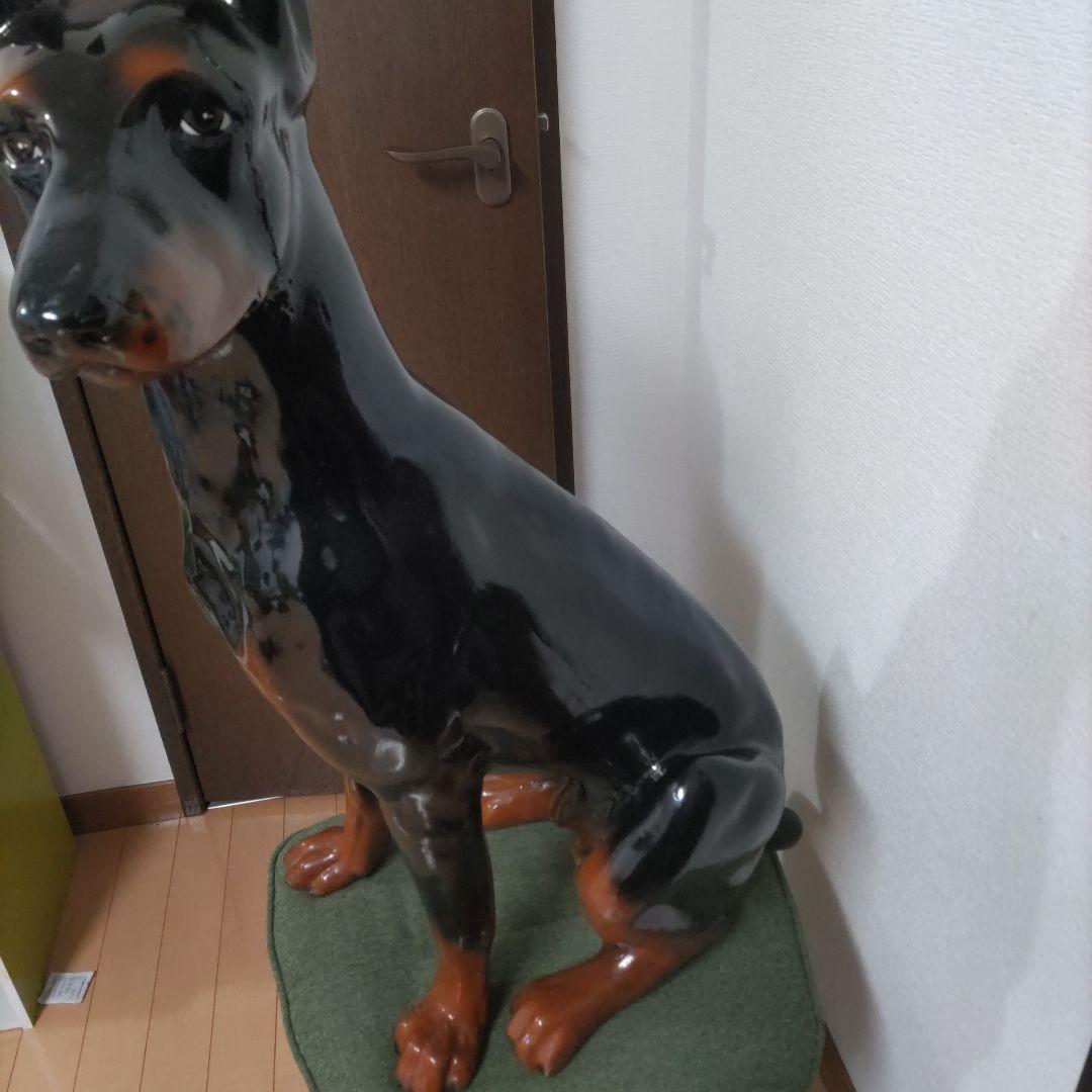 【希少】犬の置物　ドーベルマン