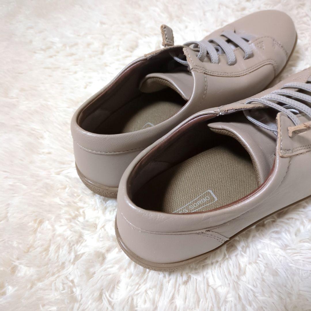 新品未使用！アキレスソルボ　レザーコンフォートシューズ　24.0cm　グレージュ