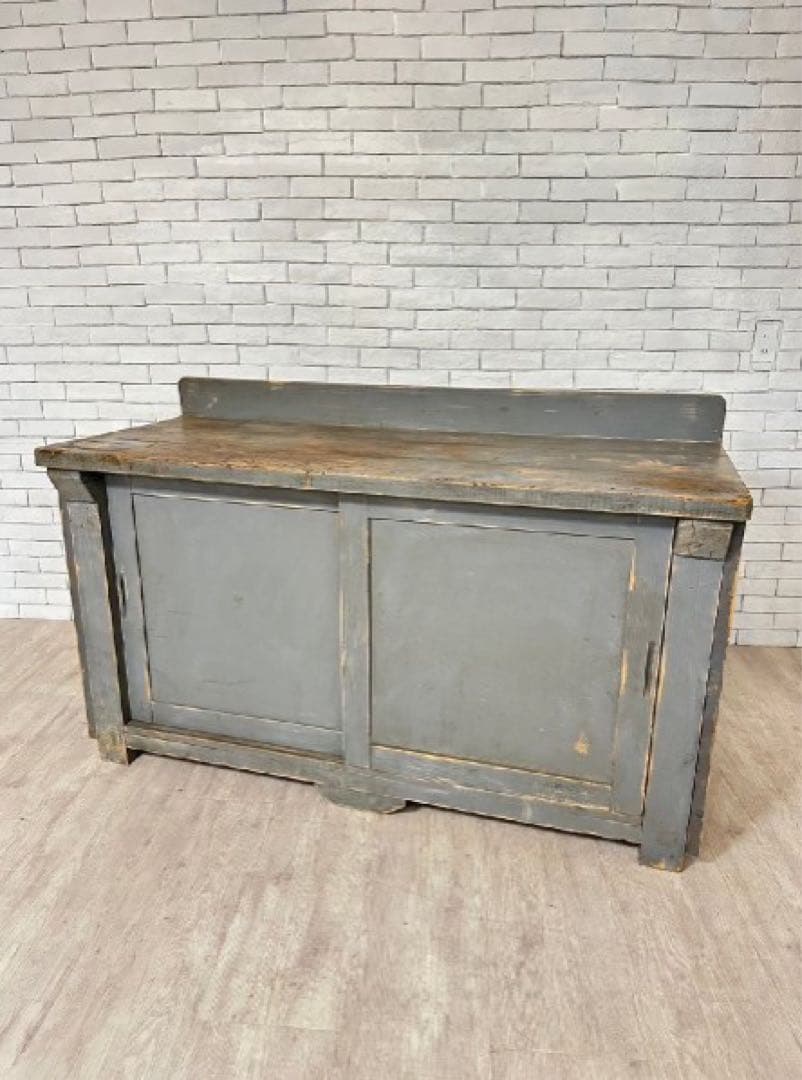 【東京都23区内送料無料】1960年代　フランス製　作業台　キッチン台　陳列棚