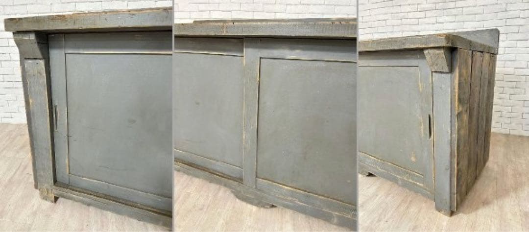 【東京都23区内送料無料】1960年代　フランス製　作業台　キッチン台　陳列棚