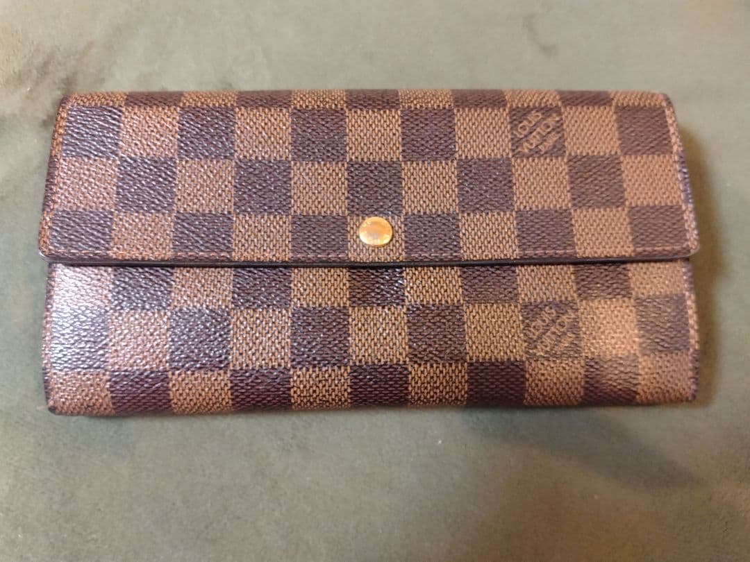 美品✨️ルイヴィトン　ダミエ　エベヌ　サラ　カード10枚　長財布　折り財布
