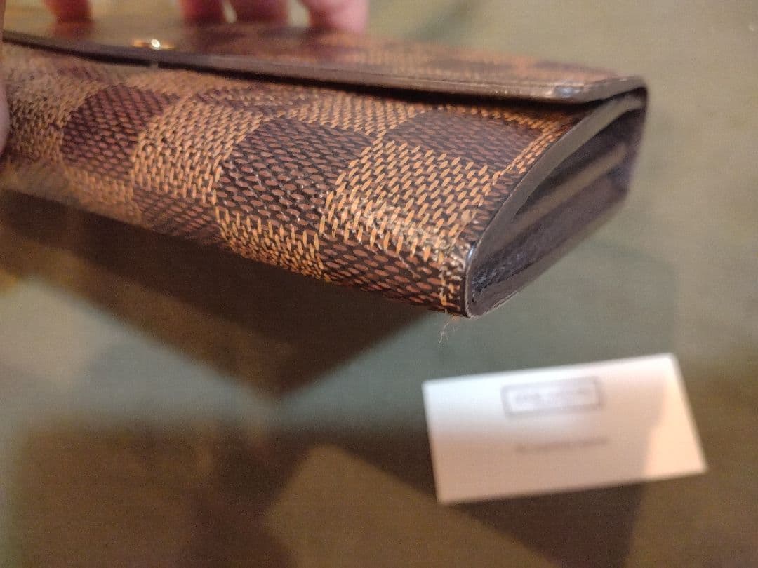 美品✨️ルイヴィトン　ダミエ　エベヌ　サラ　カード10枚　長財布　折り財布