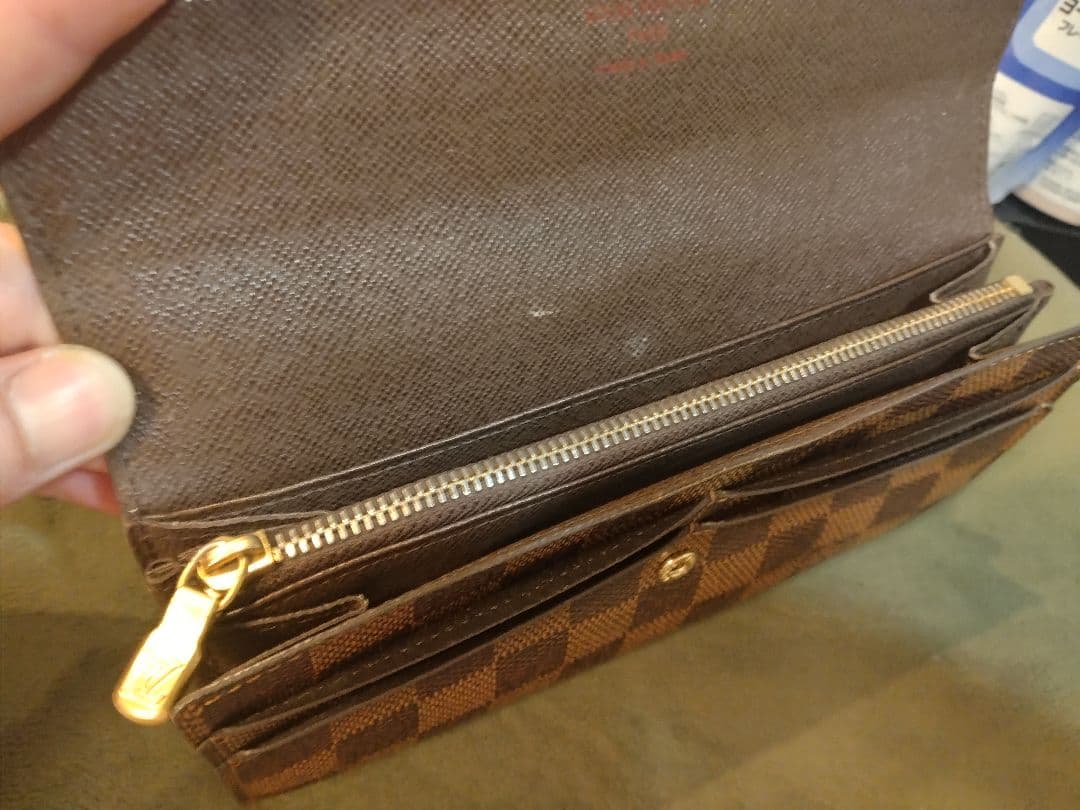 美品✨️ルイヴィトン　ダミエ　エベヌ　サラ　カード10枚　長財布　折り財布