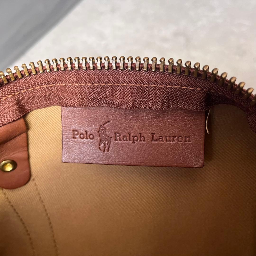 大容量 ポロ ラルフローレン 2way ボストンバッグ 千鳥格子 総柄