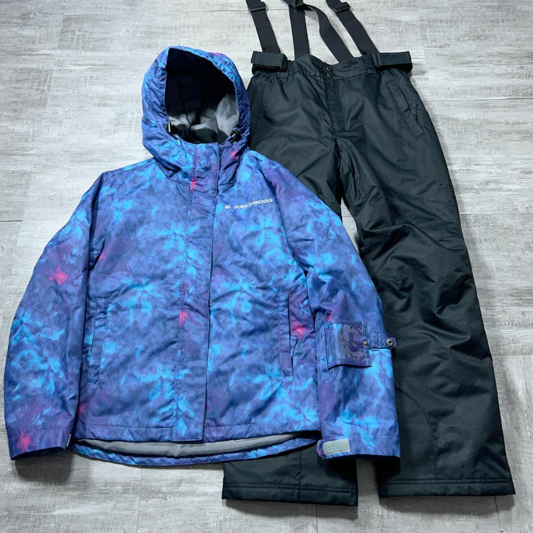 美品★ 近年モデル PURECONSIOUS スキーウェア 上下 レディースM
