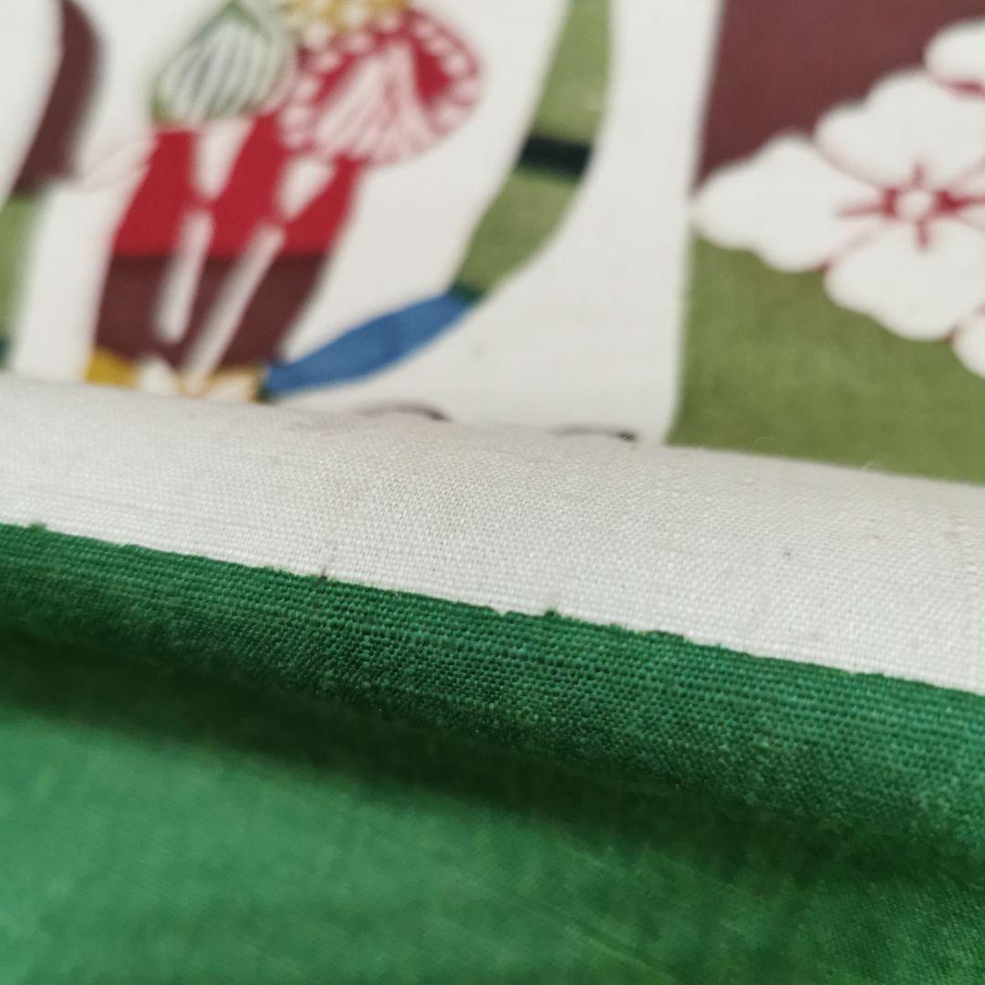 【紬】見ていて楽しい！意味ありげ型染め 名古屋帯 お正月