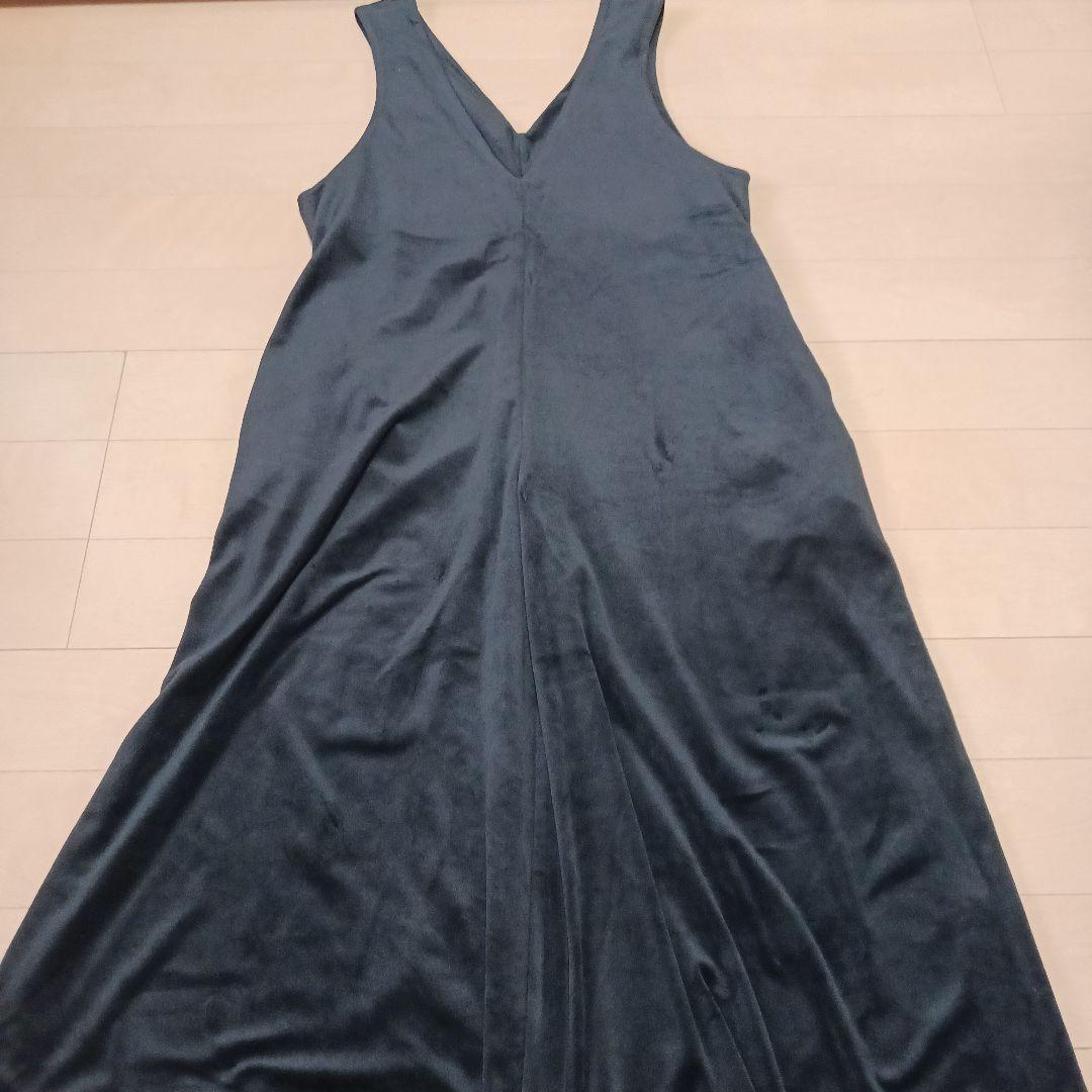 DOUDOU サロペット ブラック ベロア オールインワン オーバーオール