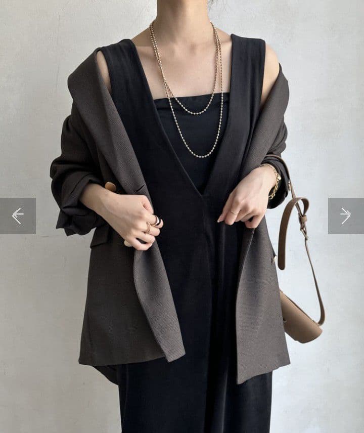 DOUDOU サロペット ブラック ベロア オールインワン オーバーオール