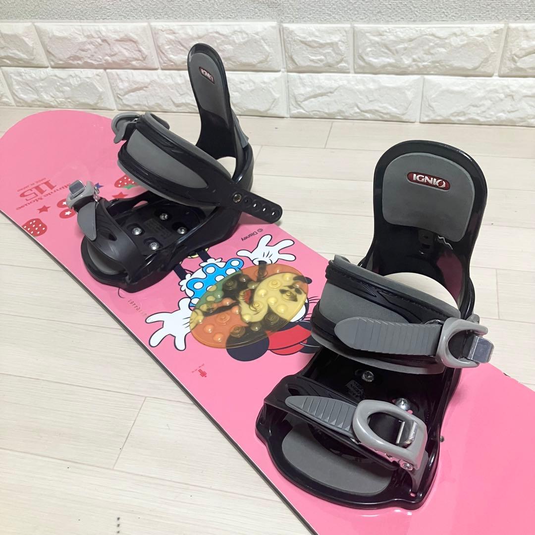 115cm/Hart ハート ディズニーコラボ ミニーマウス スノーボードセット